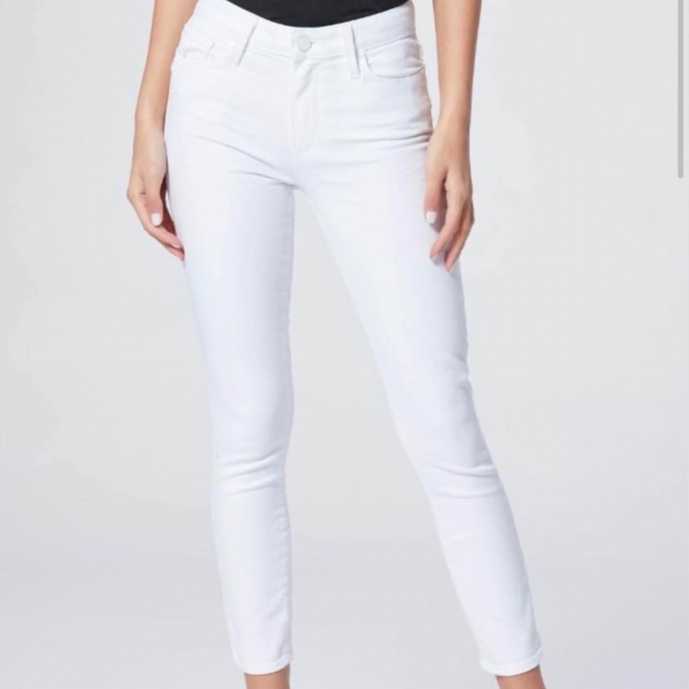NWT PAIGE White Crop Jeans